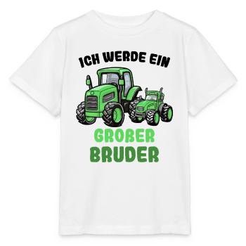 Annoncer la progéniture | Je vais être un grand frère en 2026 - T-shirt bio MINI CREATOR Stanley/Stella Enfant - blanc - Devant - Maike (125cm)