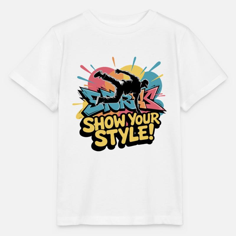 BREAKDANCERS - T-shirt bio MINI CREATOR Stanley/Stella Enfant - blanc