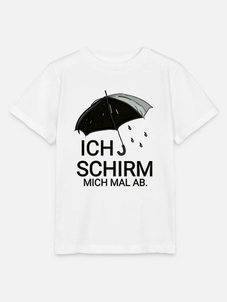 lustiger Regenschirm Slogan - Stanley/Stella Kinder T-Shirt MINI CREATOR - Weiß