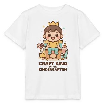 Artisanat Roi De L’artisanat De La Maternelle - T-shirt bio MINI CREATOR Stanley/Stella Enfant - blanc - Devant - Maike (125cm)