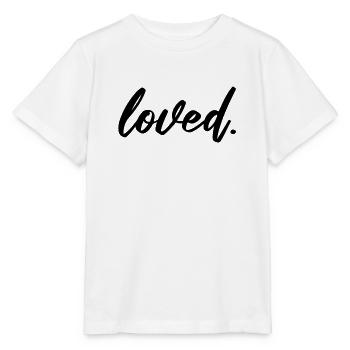 Loved Liebe Valentinstag - Stanley/Stella Kinder T-Shirt MINI CREATOR  - Weiß - Vorne - Maike (125cm)