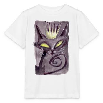 Série Cat 09 - T-shirt bio MINI CREATOR Stanley/Stella Enfant - blanc - Devant - Maike (125cm)