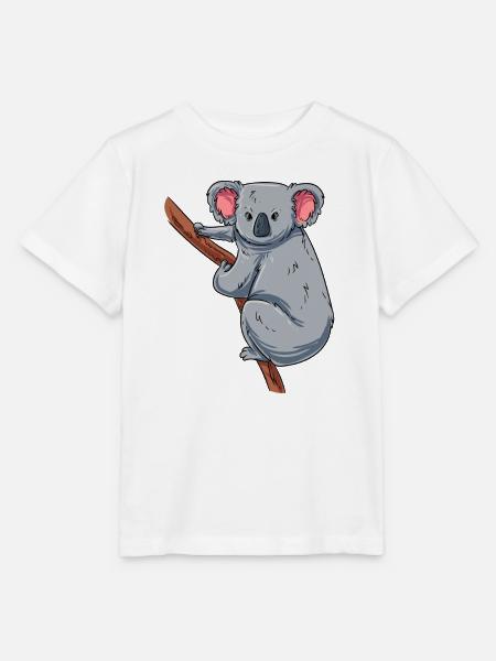 Kletternder Koala - Stanley/Stella Kinder T-Shirt MINI CREATOR - Weiß