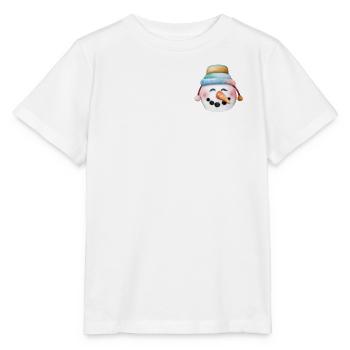 Poche poitrine de bonhomme de neige - T-shirt bio MINI CREATOR Stanley/Stella Enfant - blanc - Devant - Maike (125cm)