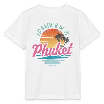 Je préfère être à Phuket - T-shirt bio MINI CREATOR Stanley/Stella Enfant - blanc - Devant - Maike (125cm)