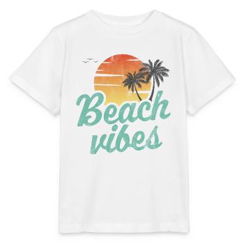 Vibrations de la plage - T-shirt bio MINI CREATOR Stanley/Stella Enfant - blanc - Devant - Maike (125cm)