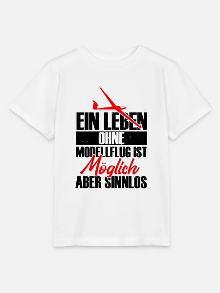 Ein Leben ohne Modellflug ist sinnlos - Stanley/Stella Kinder T-Shirt MINI CREATOR - Weiß