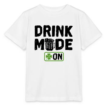 Drink Mode On - Stanley/Stella Kinder T-Shirt MINI CREATOR  - Weiß - Vorne - Maike (125cm)