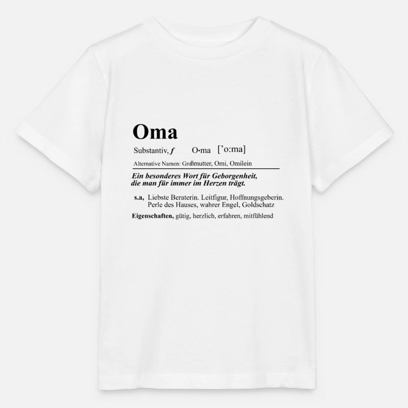 Oma Tochter Großmutter Omi Omas Herz Omilein - Stanley/Stella Kinder T-Shirt MINI CREATOR  - Weiß