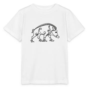 Keltischer Eber - Stanley/Stella Kinder T-Shirt MINI CREATOR  - Weiß - Vorne - Maike (125cm)