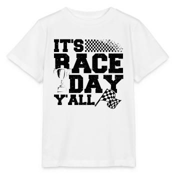 It's Race Day Y'All - Rennen - Stanley/Stella MINI CREATOR Kids’ T-Shirt - white - Front - Maike (125cm)