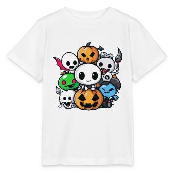 Halloween Party Figures Comic - Stanley/Stella MINI CREATOR Kids’ T-Shirt - white - Front - Maike (125cm)