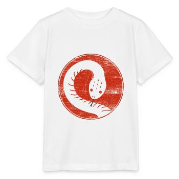 Cadeau peau de serpent en peau d'animal vintage rouge - T-shirt bio MINI CREATOR Stanley/Stella Enfant - blanc - Devant - Maike (125cm)