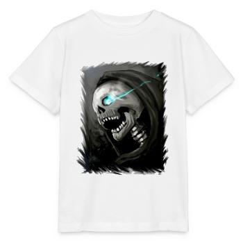 Totenkopf Halloween Tot Grim Reaper Grim Reaper - Stanley/Stella MINI CREATOR Kids’ T-Shirt - white - Front - Maike (125cm)