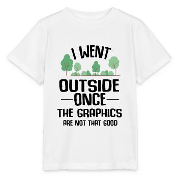 Gamer Draußen Grafik Pause Auflösung Witz Geschenk - Stanley/Stella Kinder T-Shirt MINI CREATOR  - Weiß - Vorne - Maike (125cm)