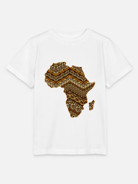Afrika Karte Muster - Stanley/Stella Kinder T-Shirt MINI CREATOR  - Weiß