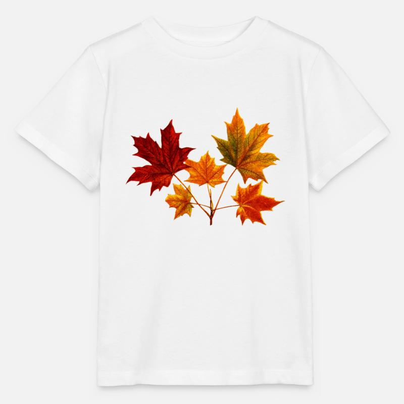 Feuille d'érable feuille d'érable - T-shirt bio MINI CREATOR Stanley/Stella Enfant - blanc