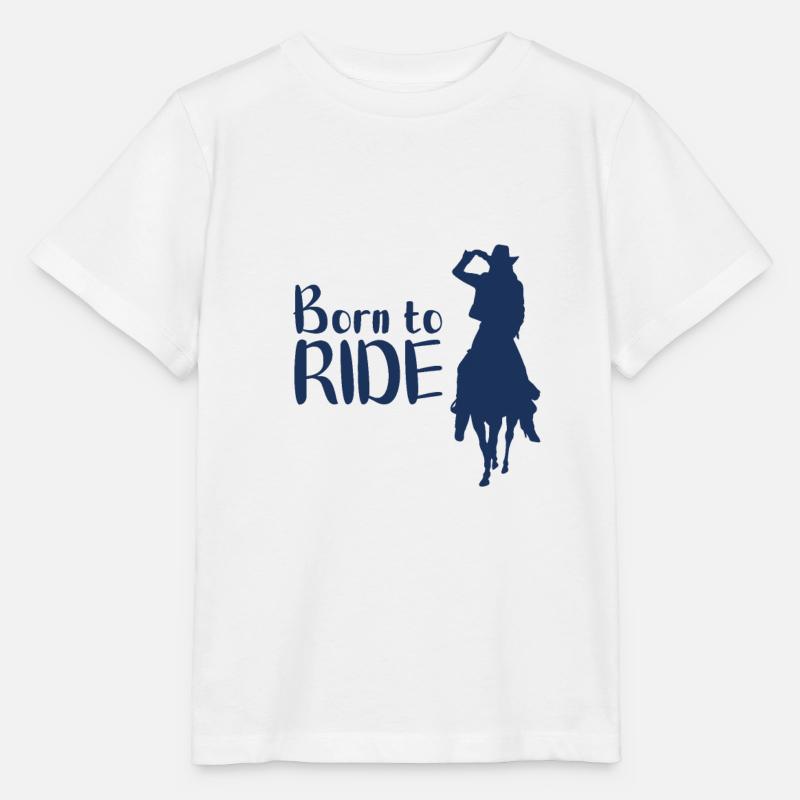 Équitation Équitation Équitation Équitation - T-shirt bio MINI CREATOR Stanley/Stella Enfant - blanc