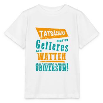 I LOVE WATTEN Watteln Wattlung Kartenspiel Karten - Stanley/Stella Kinder T-Shirt MINI CREATOR  - Weiß - Vorne - Maike (125cm)