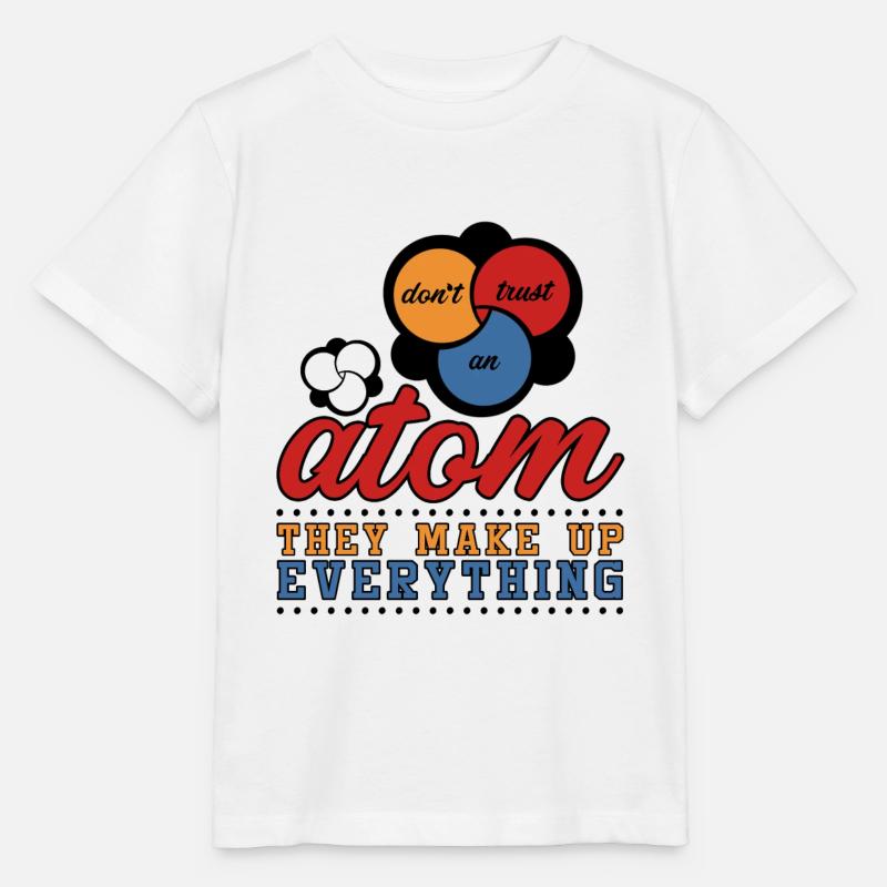 Science Science Atom Gift Physique Etudiant - T-shirt bio MINI CREATOR Stanley/Stella Enfant - blanc