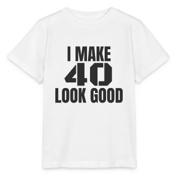 40 ans - T-shirt bio MINI CREATOR Stanley/Stella Enfant - blanc - Devant - Maike (125cm)