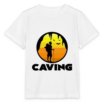 Caving - Stanley/Stella MINI CREATOR Kids’ T-Shirt - white - Front - Maike (125cm)