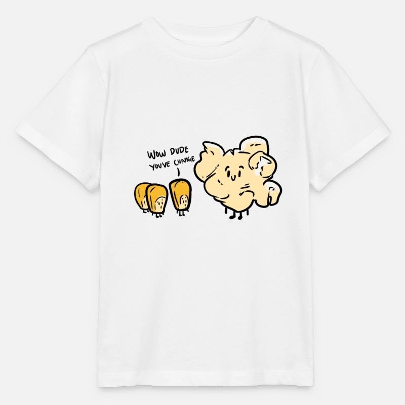 Popcorn Poppin ' - T-shirt bio MINI CREATOR Stanley/Stella Enfant - blanc