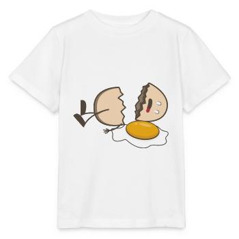 Oeuf cassé. oeuf cassé - T-shirt bio MINI CREATOR Stanley/Stella Enfant - blanc - Devant - Maike (125cm)