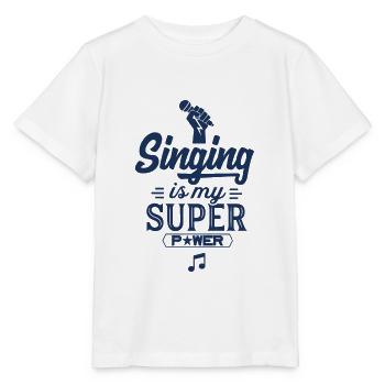 Gesang Musikband Sängerin Sänger Singen - Stanley/Stella Kinder T-Shirt MINI CREATOR  - Weiß - Vorne - Maike (125cm)