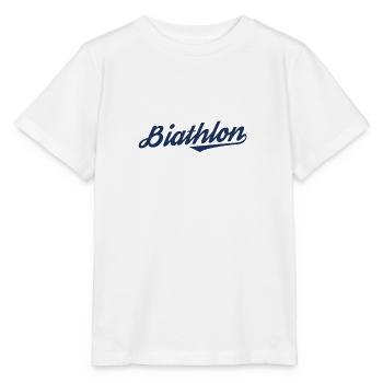 Athlète de biathlon Biathlon Biathlon Sport - T-shirt bio MINI CREATOR Stanley/Stella Enfant - blanc - Devant - Maike (125cm)