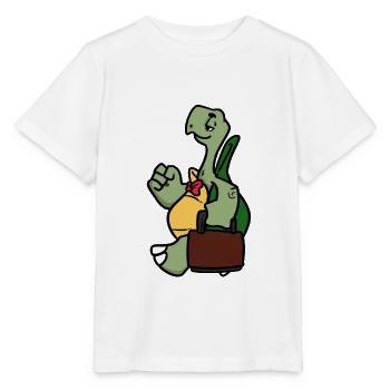 Worker Turtle - Stanley/Stella Kinder T-Shirt MINI CREATOR  - Weiß - Vorne - Maike (125cm)