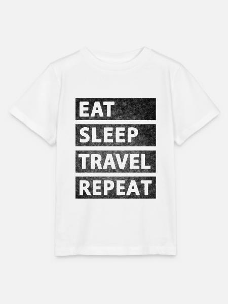 Essen Schlafen Reisen - Stanley/Stella Kinder T-Shirt MINI CREATOR - Weiß