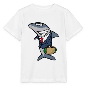 méchant hai de requin locataire hai de l’immobilier hai immobilier cadeau - T-shirt bio MINI CREATOR Stanley/Stella Enfant - blanc - Devant - Maike (125cm)