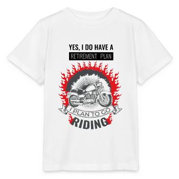 Dire de retraite pour motards motards - T-shirt bio MINI CREATOR Stanley/Stella Enfant - blanc - Devant - Maike (125cm)