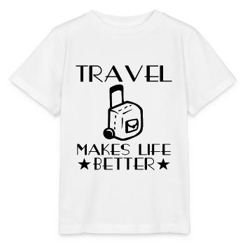 Reise Reisender Urlaubsreise Urlaub Kurztrip - Stanley/Stella Kinder T-Shirt MINI CREATOR  - Weiß - Vorne - Maike (125cm)