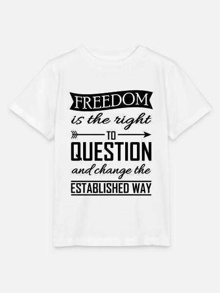 Freiheit - Stanley/Stella Kinder T-Shirt MINI CREATOR  - Weiß