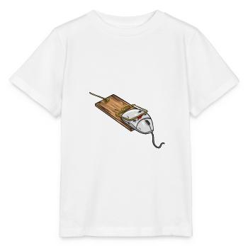 Souris d'ordinateur piège Gamer - T-shirt bio MINI CREATOR Stanley/Stella Enfant - blanc - Devant - Maike (125cm)