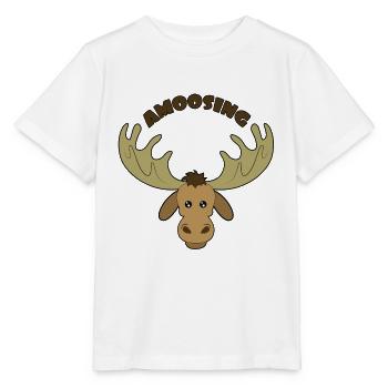 Lustiger Elch witzige Tiere lustig Geschenk - Stanley/Stella Kinder T-Shirt MINI CREATOR  - Weiß - Vorne - Maike (125cm)