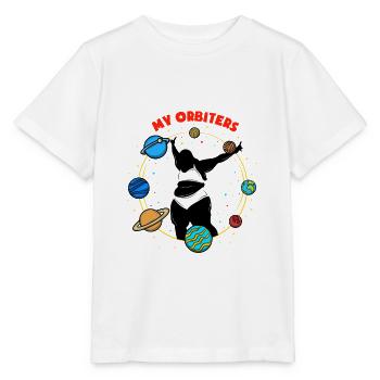 Surpoids Corps Positivity Fat Woman Orbiter - T-shirt bio MINI CREATOR Stanley/Stella Enfant - blanc - Devant - Maike (125cm)