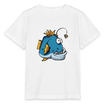 Poisson grenouille poisson de mer profonde - T-shirt bio MINI CREATOR Stanley/Stella Enfant - blanc - Devant - Maike (125cm)