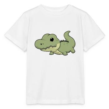 crocodile - T-shirt bio MINI CREATOR Stanley/Stella Enfant - blanc - Devant - Maike (125cm)