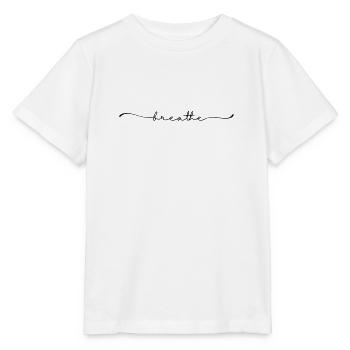 respirer lettrage - T-shirt bio MINI CREATOR Stanley/Stella Enfant - blanc - Devant - Maike (125cm)