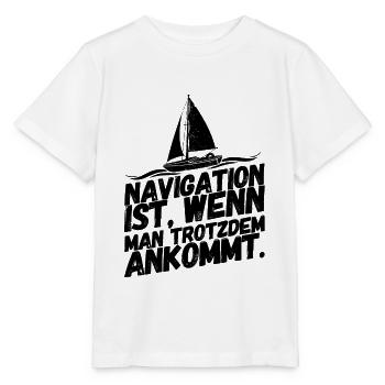 Segeln Segelboot Segelsport Segler Navigation - Stanley/Stella Kinder T-Shirt MINI CREATOR  - Weiß - Vorne - Maike (125cm)