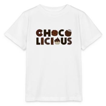 Chocolate Design - CHOCO LICIOUS - Stanley/Stella MINI CREATOR Kids’ T-Shirt - white - Front - Maike (125cm)
