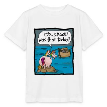 Unicorn Noah's Ark Bible Story Communion - Stanley/Stella MINI CREATOR Kids’ T-Shirt - white - Front - Maike (125cm)