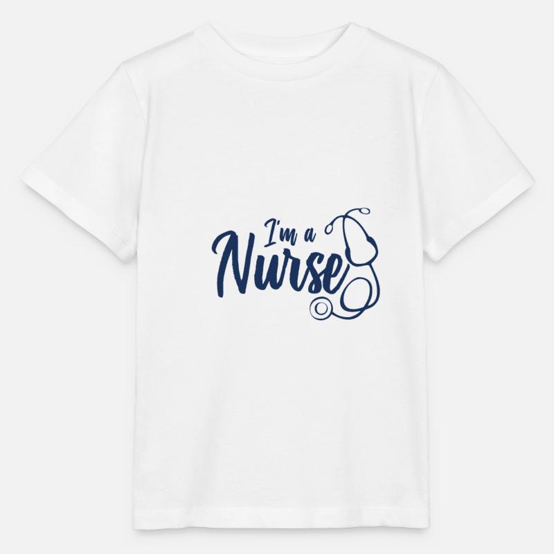 Infirmière - T-shirt bio MINI CREATOR Stanley/Stella Enfant - blanc