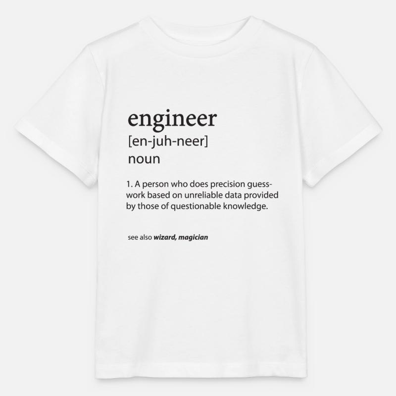 Engineer Definition - Stanley/Stella MINI CREATOR Kids’ T-Shirt - white