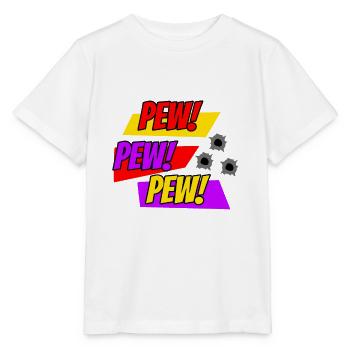 Comic PEW PEW Comic Style - Stanley/Stella MINI CREATOR Kids’ T-Shirt - white - Front - Maike (125cm)