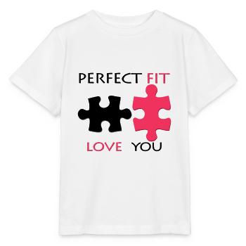 Je t'aime - T-shirt bio MINI CREATOR Stanley/Stella Enfant - blanc - Devant - Maike (125cm)
