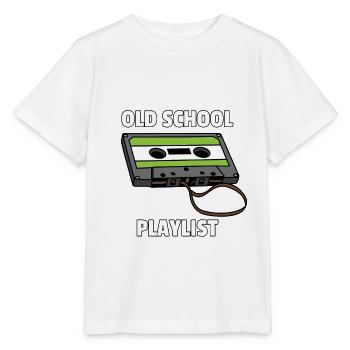Cassette cassette audio cassette audio cadeau des années 80 - T-shirt bio MINI CREATOR Stanley/Stella Enfant - blanc - Devant - Maike (125cm)